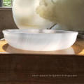 Round Shape White Onyx Stone Sink for Bathroom Sink